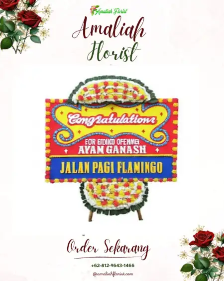 Sewa Papan Bunga Blega